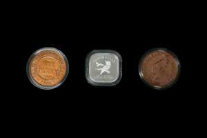 Square Penny Concept 2003 50c silver proof set, 1/2oz