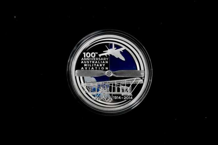 100th Anniversary of Military Aviation 2014 $1 silver proof coin, 1oz