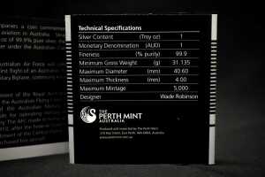 100th Anniversary of Military Aviation 2014 $1 silver proof coin, 1oz - 5