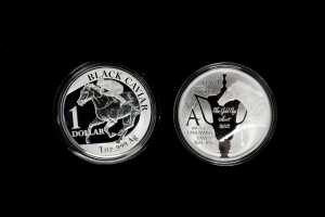 Black Caviar Perfection $1 silver proof two-coin set