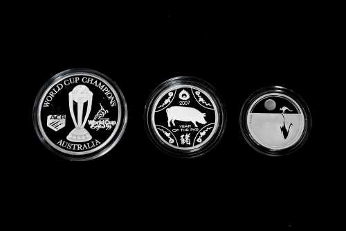 Three silver coins