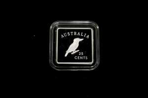 1919-1921 Kookaburra Patterns 2019 25c fine silver poof three-coin set, totalling 3/4oz - 2
