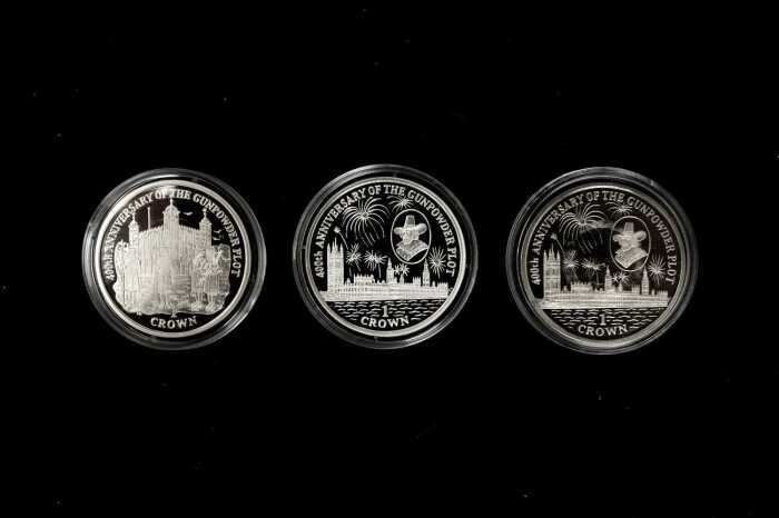 Isle of Man three silver coin collection