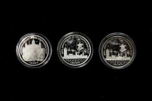 Isle of Man three silver coin collection