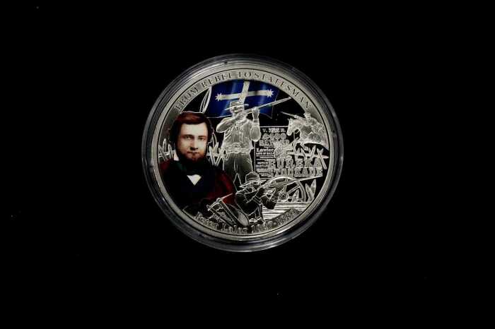 Peter Lalor 2014 $1 silver proof coin, 25g, .925 silver