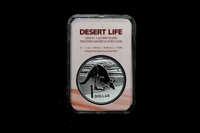 2024 Desert Life one ounce silver coin.
