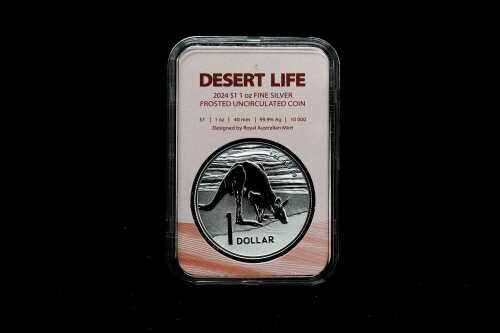 2024 Desert Life one ounce silver coin.