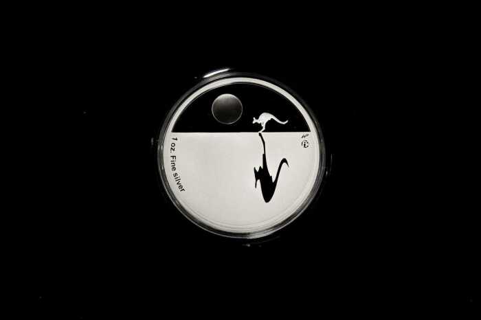 2009 Kangaroo at Sunset one ounce silver coin.