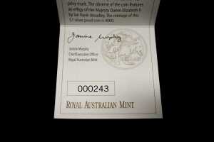 2009 Kangaroo at Sunset one ounce silver coin. - 4