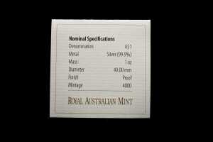 2009 Kangaroo at Sunset one ounce silver coin. - 5