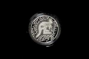 2001 Silver Roo one ounce fine silver coin.