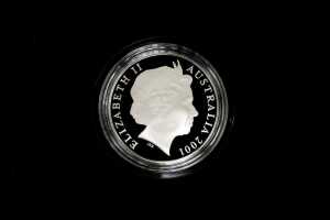 2001 Silver Roo one ounce fine silver coin. - 2