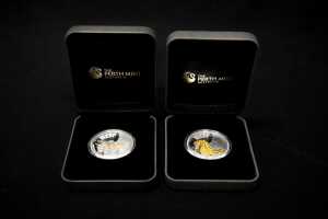 Two Australian Sea Life The Reef half ounce silver coins. - 3