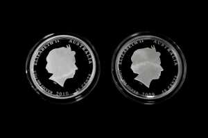 Two Australian Sea Life The Reef half ounce silver coins. - 2