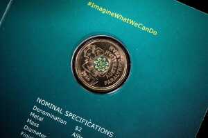 Three mint Australian coins. - 4