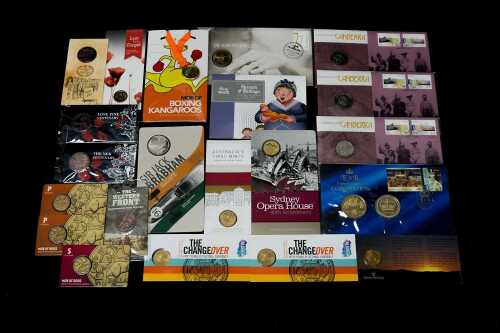 Group of assorted collectable coins and PNCs