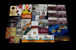 Group of assorted collectable coins and PNCs