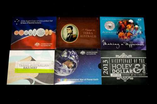 Six Australian decimal mint coin sets