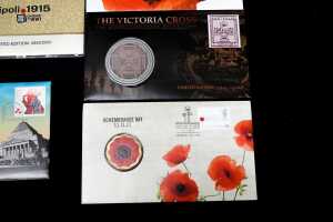 A group of Remembrance-themed collectable coins and PNCs - 4