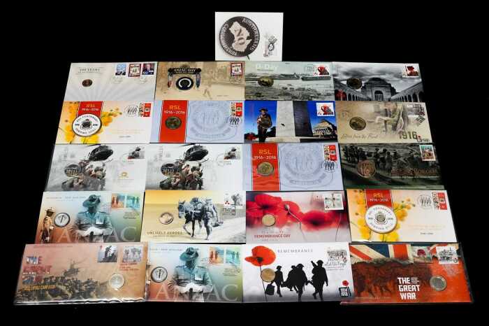 A group of Remembrance-themed PNCs