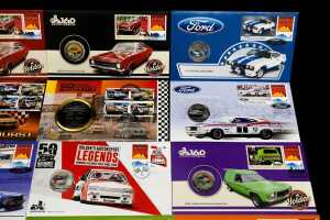 Group of motor racing-themed collectable coins and PNCs - 3