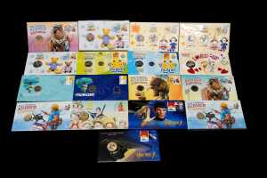 A group of collectable coins and PNCs