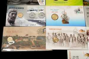 A group of History & Sport themed collectable coins and PNCs - 4