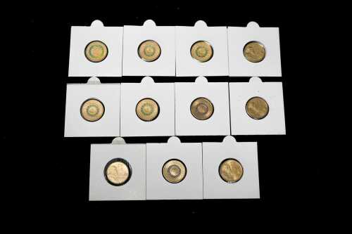 Group of Australian decimal coloured $2 coins