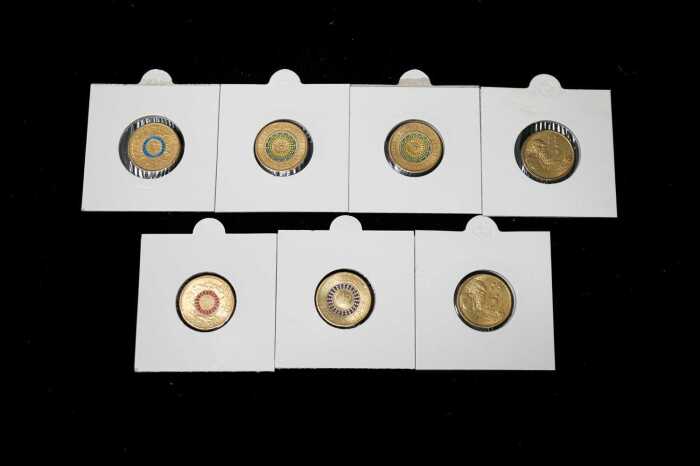 Group of Australian decimal coloured $2 coins