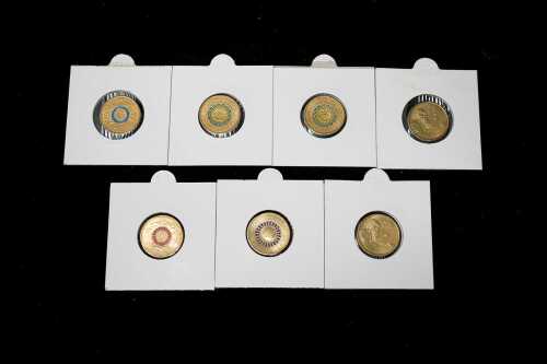Group of Australian decimal coloured $2 coins