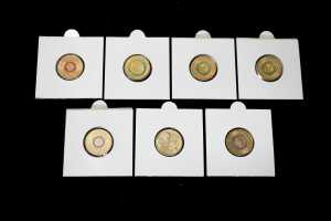 Group of Australian decimal coloured $2 coins