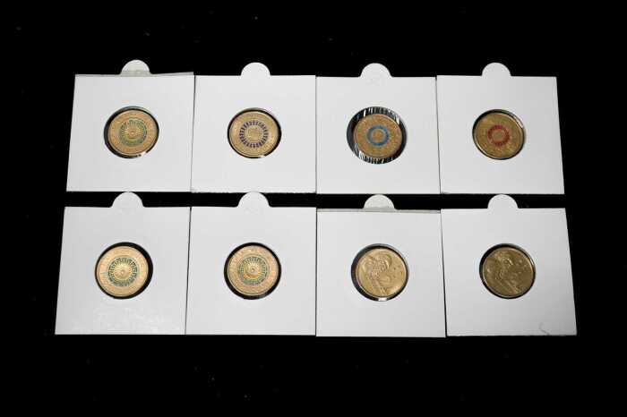 Group of Australian decimal coloured $2 coins