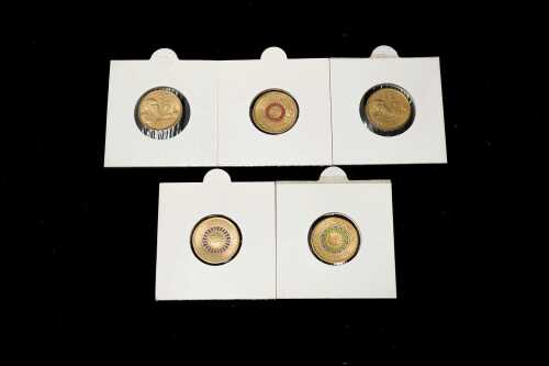 Group of Australian decimal coloured $2 coins
