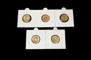Group of Australian decimal coloured $2 coins