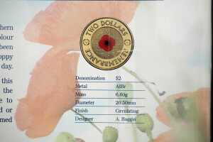 2012 Red Poppy $2 coin - 3