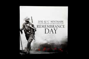 2012 C mint mark Remembrance Day $2 coin