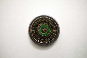 2014 C mint mark Remembrance Day $2 coin - 2