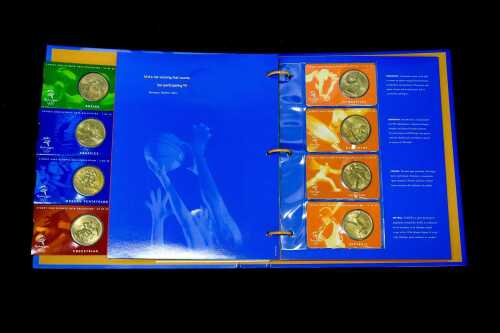 2000 Sydney Olympics coin collection of $5 coins.