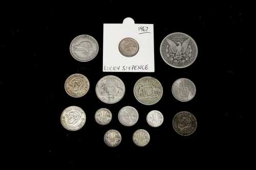 Group of World silver coins