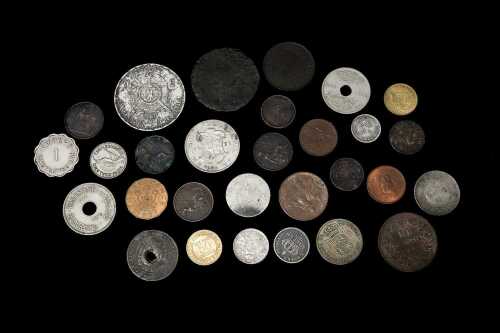 Group of interesting world coins