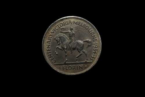1934-1935 Melbourne Centenary florin