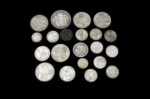Group of British and Australian pre decimal coins