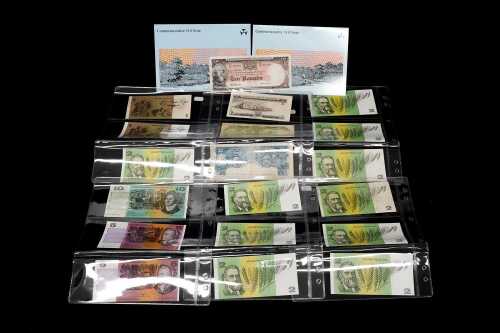 Group of Australian decimal and pre decimal bank notes