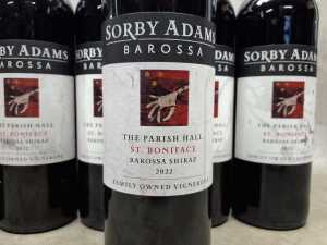 Sorby Adams The Parish Hall St Boniface Barossa Shiraz 2022, six bottles - 2
