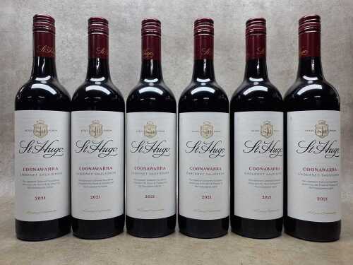 St Hugo Coonawarra Cabernet Sauvignon 2021, six bottles