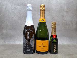 Mixed Champagne, three bottles