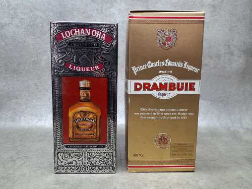 Mixed Scotch whisky liqueurs, two bottles