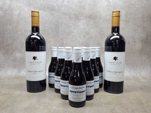 Mixed Cabernet Sauvignon wine, 11 bottles