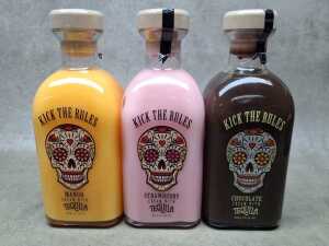 Kick The Rules Tequila, three bottles