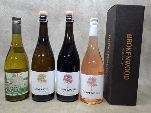 Mixed wine, five bottles